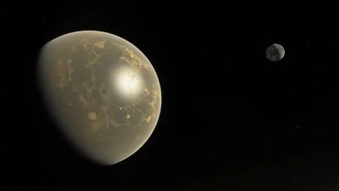 Flying in space Stock Footage 146128693