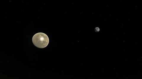 Flying in space Stock Footage 146138196