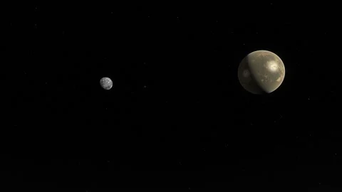 Flying in space Stock Footage 146138318