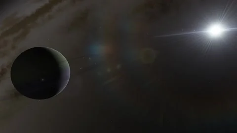 Flying in space Stock Footage 146138534