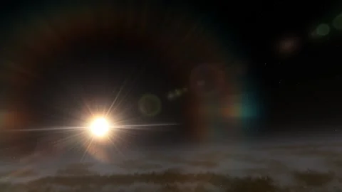 Flying in space Stock Footage 146138587