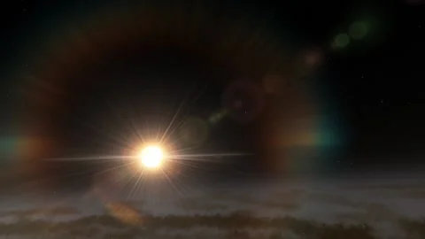 Flying in space Stock Footage 146138598