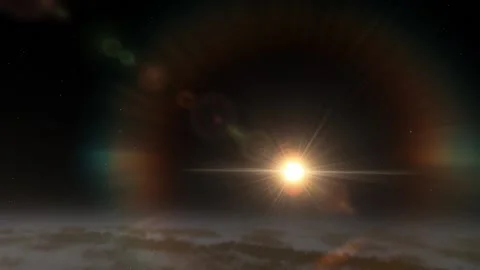 Flying in space Stock Footage 146138610