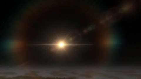 Flying in space Stock Footage 146138623