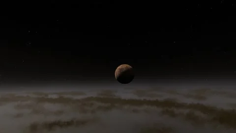 Flying in space Stock Footage 146138636