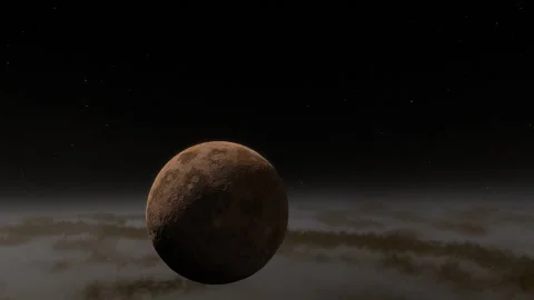 Flying in space Stock Footage 146138677