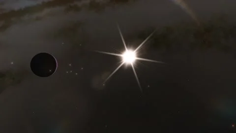 Flying in space Stock Footage 146177561