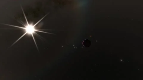 Flying in space Stock Footage 146177594