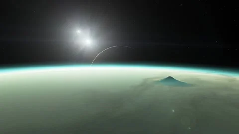 Flying in space Stock Footage 146209996