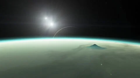 Flying in space Stock Footage 146210016