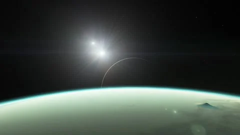 Flying in space Stock Footage 146210017