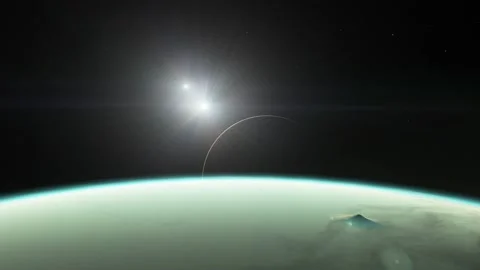 Flying in space Stock Footage 146210021