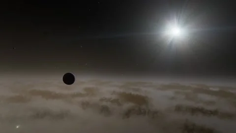 Flying in space Stock Footage 146210278