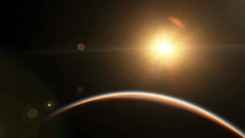 Flying in space Stock-Footage 146210422