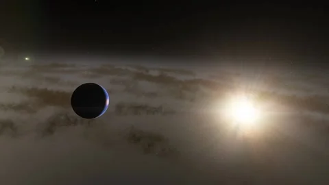 Flying in space Stock Footage 146210471