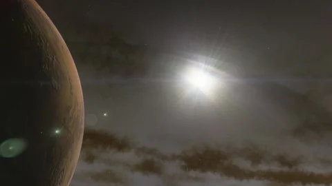 Flying in space Stock Footage 146210647