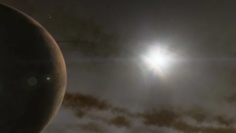 Flying in space Stock Footage 146210655