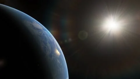 Flying in space Stock Footage 146228085