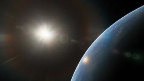 Flying in space Stock-Footage 146228090