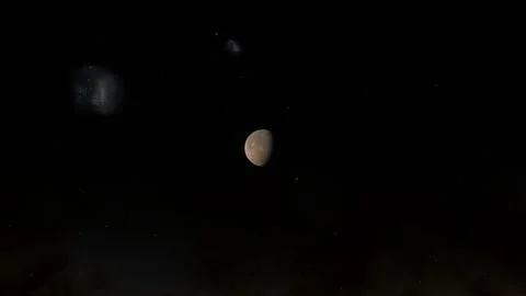 Flying in space Stock Footage 146276932