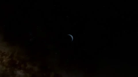 Flying in space Stock Footage 146280645