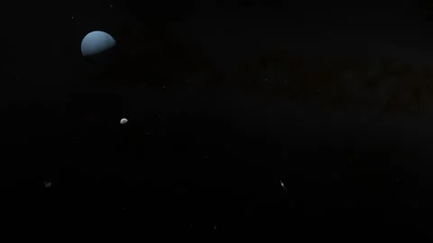 Flying in space Video stock 146280687