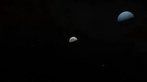 Flying in space Stock Footage 146280734