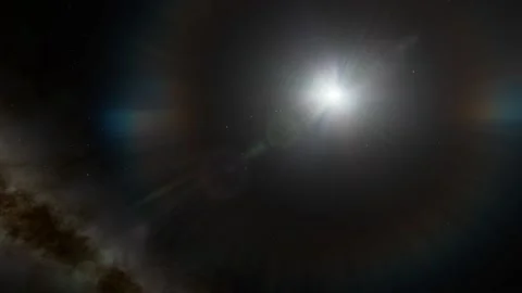 Flying in space Stock Footage 146281011