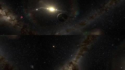 Flying in space Stock Footage 146305101