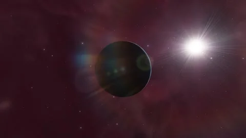 Flying in space Stock Footage 146305497