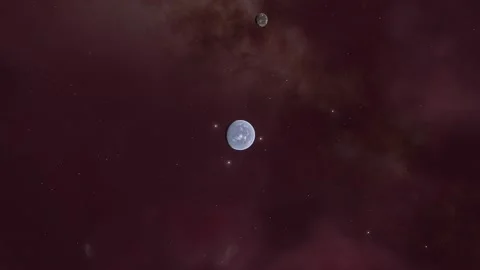 Flying in space Stock Footage 146305614