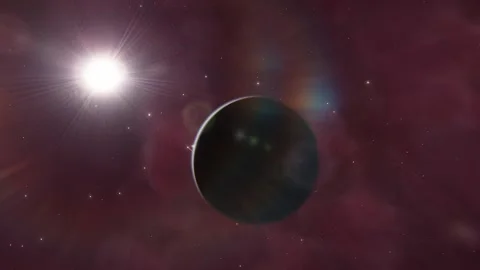 Flying in space Stock Footage 146305641