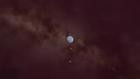 Flying in space Stock Footage 146324252