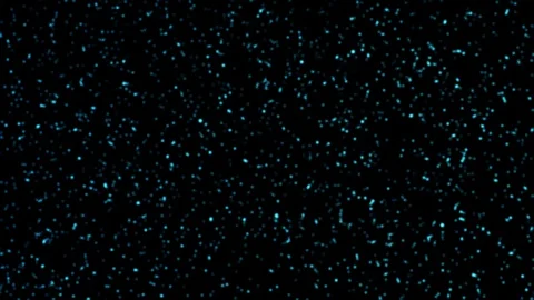 Flying in space glowing green dots Stock-Footage 110562569
