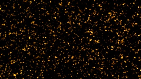 Flying in space glowing red dots Video stock 110562645