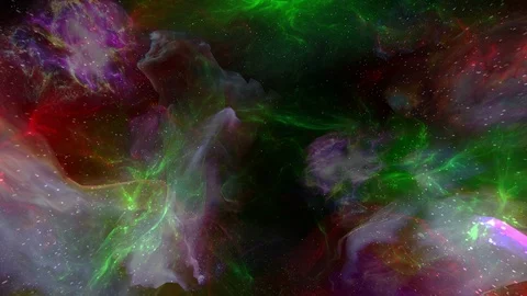 Flying in to Space Nebula Background 库存影片 125602299