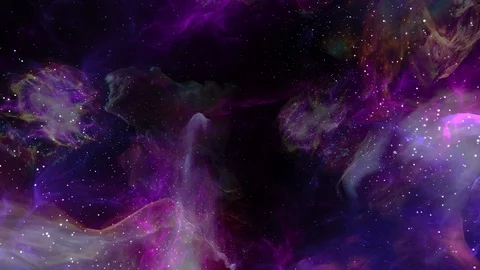 Flying in to Space Nebula Background 库存影片 125602312