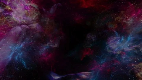 Flying in to Space Nebula Background 库存影片 125623326