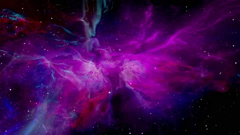 Flying to Space Nebula Stock Footage 150514317