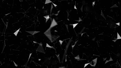 Flying in space particles. Depth of field. Stock Footage 96900570
