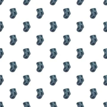 Flying space rocks creating seamless repeat pattern Illustrazione stock