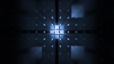 Flying in space squares Stock Footage 54063239