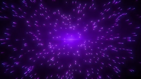 Flying in space, then entering hyperspace. Hyperspace jump Stock Footage 286429871