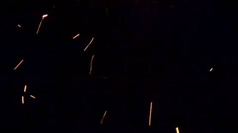 Flying sparks Video stock 1034118