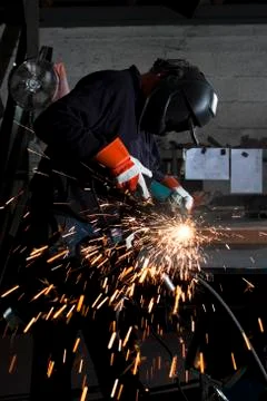 Flying sparks Stock Photos