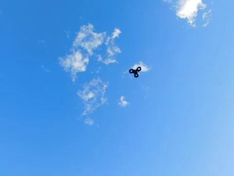 Flying spinner Fotos Stock