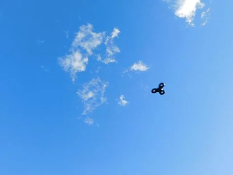 Flying spinner Stock Photos