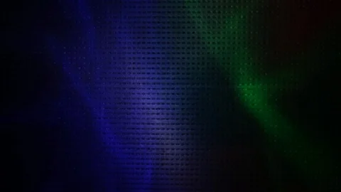 Flying spots of light in dark blue, green and purple colors Stock Footage 104717533