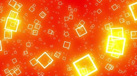 Flying Squares Orange Abstract Psychedelic VJ Background Animation Loop Stock Footage 56697893