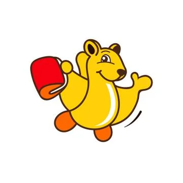 Flying squirrel sign Stock Illustration